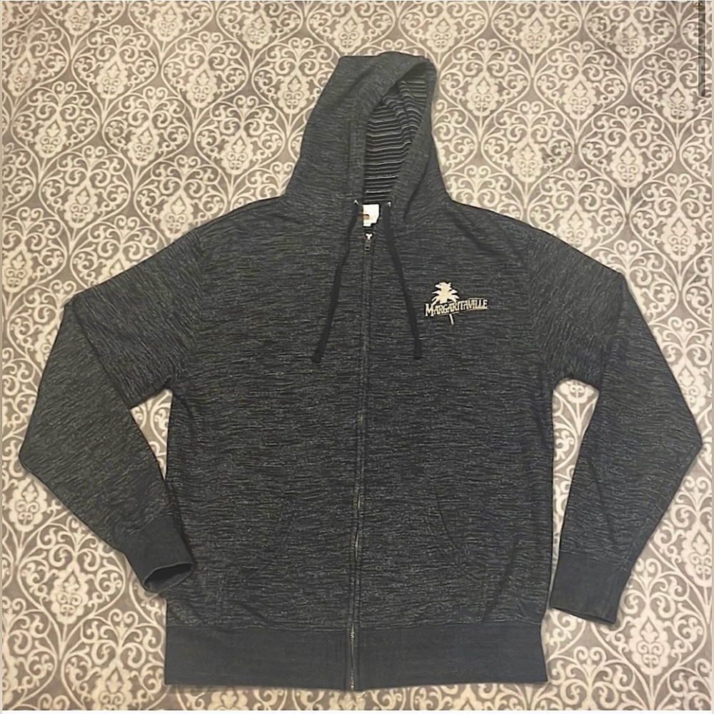MARGARITAVILLE by Jimmy Buffett Zip Up Hooded Sweatshirt Hoodie Jacket Sz. Med